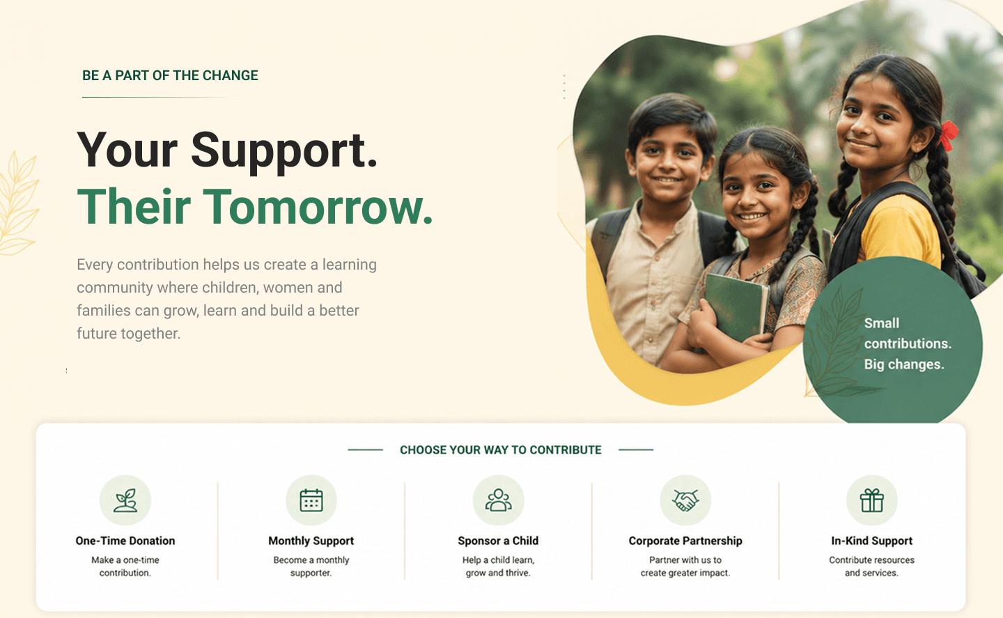 Your Support. Their Tomorrow.