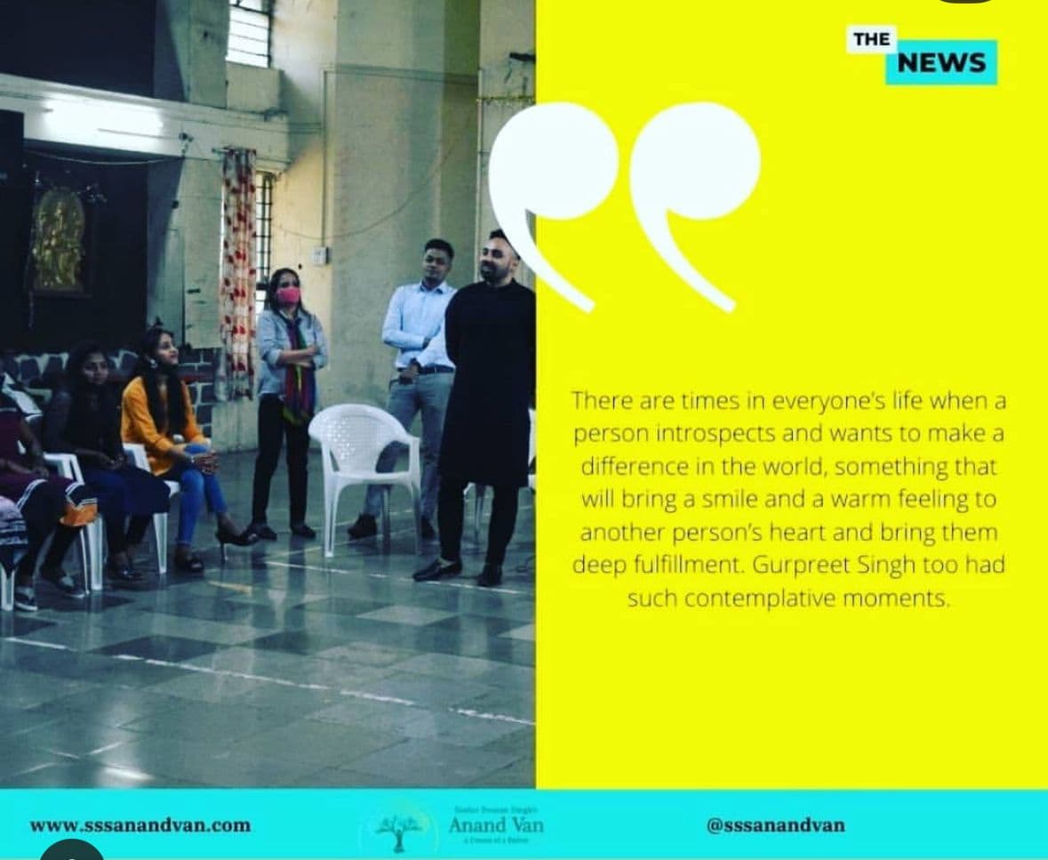 The News feature on SSS Anandvan's mentorship work